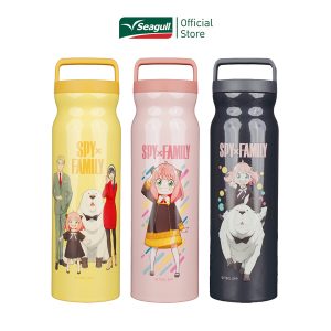 Seagull spyxfamily Bình chân không 0.75 lít với 3 màu tùy chọn (Hồng/Vàng/Đen)