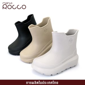 Marco Rocco Bốt Đi Mưa EVA chống nước bốt chống nước nhẹ 8cm Gót Dày chống trượt Bốt đi mưa cho nữ bốt nam nữ mẫu mr8024