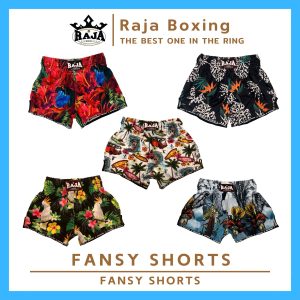 Quần đấm bốc Quần Đùi Boxer in hình Lạ mắt quần đùi đấm bốc RaJa hoa đẹp đặc biệt Muay Thai