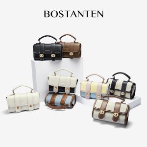 BOSTANTEN Mini Belle Túi đeo vai phụ nữ nhỏ may màu túi thiết kế mới