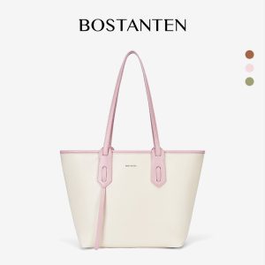 BOSTANTEN túi xách da đeo vai cho phụ nữ túi xách tote