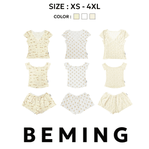 [Beminglook005 (XS-4XL) - Yuni Moodwear - Bộ đồ set tay ngắn in họa tiết đáng yêu 🧸]