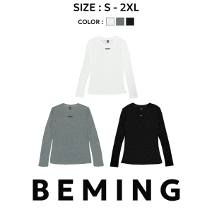 [Bemingtop1045(S-2XL)-BMG Basic Longsleeve - Đơn giản, phong cách, thoải mái, phù hợp cho cả nam và nữ mặc hàng ngày]