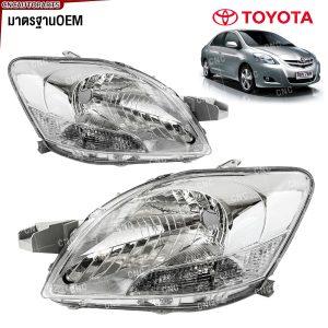 Đèn pha TOYOTA VIOS năm 2007 2008 2009 2010 2011 2012 chất lượng tốt - OEM tiêu chuẩn - bên trái / bên phải.