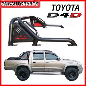 Cây cản OUTLANDER cho TOYOTA TIGER D4D, nắp/4 cửa, cánh tay dài, thép hình dạng một mảnh, không cần nối, cứng cáp, bền bỉ và chịu lực cao.