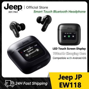 [Jeep EW118 TWS Tai nghe không dây cảm ứng thông minh Bluetooth Tai nghe Bluetooth 5.4 Bass Chống nước Tai nghe âm nhạc thể thao tích hợp chức năng đèn pin với hộp sạc 750mah cho IOS Android]