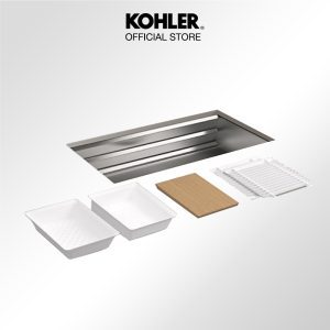 Chậu rửa bát nhà bếp KOHLER Prolific, chất liệu thép không gỉ, 1 hố, mẫu K-5540X-C-NA.