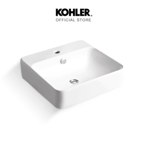 [KOHLER (Giao hàng trong vòng 5-7 ngày) Bồn rửa treo tường Forefront với lỗ vòi nước đơn K-24985K-1-0]