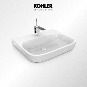 [KOHLER (Giao hàng trong vòng 5-7 ngày) Bồn rửa mặt Modern Life, lỗ đơn, lắp đặt trên mặt bàn, mẫu hiện đại, lỗ đơn K-77761X-1-0]