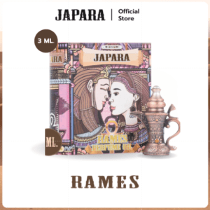 Dầu thơm JAPARA จาปารา, mùi hương RAMESS 3 ml. Sức hút của người lãnh đạo, có thể sử dụng được trong một tháng rưỡi. Nước hoa hương hạnh lạc.