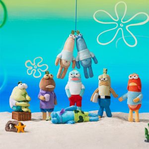 【Hàng trước】POP MART Bikini Bottom Buddies - Hộp mù bằng lông vũ lãng mạn