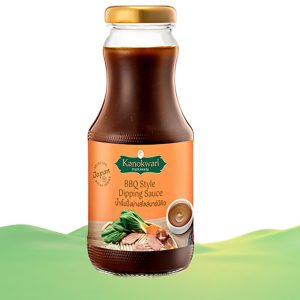 Nước chấm nướng kiểu BBQ (chai thủy tinh) thương hiệu Nok Wan, trọng lượng tịnh 290 gram.