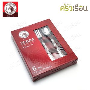 [Ngựa Vằn Ống-Đũa Classic II [Hộp 6 cặp] Dài 19 cm. Dày 2.5 mm. Logo ngựa vằn 100328 Ống-Đũa Ngựa Vằn]