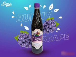 Nước ngọt đậm đặc, thương hiệu Sunny Boy, hương nho, gửi miễn phí, màu sắc tươi sáng, ngọt ngào và sảng khoái, sẵn sàng bán hàng.