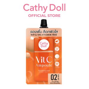 [Cathy Doll VIT C Ampoule Foundation SPF50+ PA+++ 6g 02 Light Beige] 

[Cathy Doll VIT C Ampoule Foundation SPF50+ PA+++ 6g 02 Light Beige]