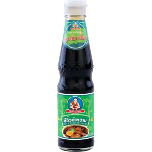 Xì dầu đen (nhãn xanh) 400g, thương hiệu Dek Somboon.