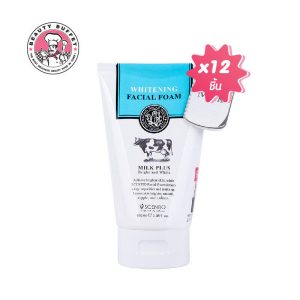[(12 ống) SỮA PLUS WHITENING Q10 FACIAL FOAM SENZIO MILK PLUS WHITENING FOAM Q10 (100ML/ống)]