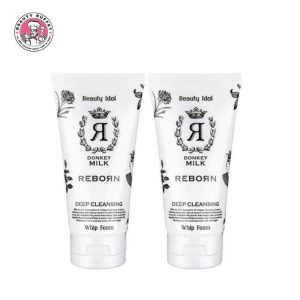 [Mua cặp đôi giá đặc biệt] Beauty Buffet Beauty Idol Donkey Milk Reborn Deep Cleansing Whip Foam บิวตี้บุฟเฟ่ต์ โฟม tẩy sạch sâu (120g)