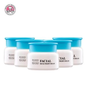 [(5 gói) SCENTIO MILK PLUS BRIGHT AND WHITE FACIAL DAY & NIGHT CREAM - Kem dưỡng da ban ngày và ban đêm SCENTIO MILK PLUS BRIGHT AND WHITE (50ML/gói)]