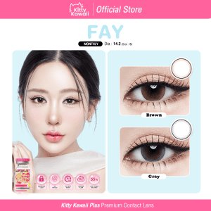 [Kính áp tròng Kitty Kawaii: Fay - ống kính tiếp xúc hàng tháng Kitty Kawaii Pass (VIAL)]