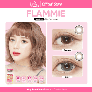 [Kính áp tròng Kitty Kawaii: Flammie - ống kính tiếp xúc hàng tháng Kitty Kawaii]