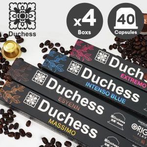 Viên cà phê Duchess Coffee Capsule 4 hộp tổng cộng 40 viên (có thể sử dụng với máy Nespresso)