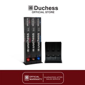[Duchess C072 đựng viên cà phê Nespresso 3 ngăn màu đen để đặt trên bàn cà phê]