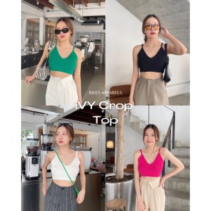 [Riley.apparels - Áo crop top iVY, mặc đơn giản cũng đẹp, mặc kèm áo blazer hoặc áo sơ mi cũng tuyệt vời]