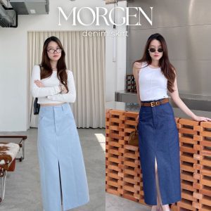 [Riley.apparels - Váy maxi denim Morgen 9135 (chỉ có váy)]