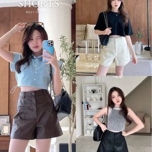 [Riley.apparels - Quần short da (chỉ có quần ngắn)]