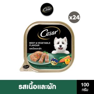 CESAR thức ăn ướt cho chó dạng khay mỗi hương vị 100g (24 gói)