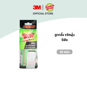 [3M™ Scotch-Brite™ Cuộn lăn làm sạch bụi tái chế, 30 tờ (không bao gồm tay cầm)]