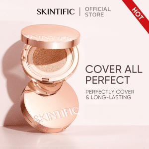 [【2PCS】SKINTIFIC Kem nền Cover All Perfect Cushion รีฟิล Kem nền che phủ hoàn hảo, che phủ cao, không chứa lỗ chân lông, không gây kích ứng, lớp nền]