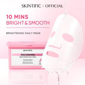 [【MỚI】SKINTIFIC Mặt nạ dưỡng da trắng sáng với Niacinamide cho việc sử dụng hàng ngày. Sản phẩm mới sẽ ra mắt vào ngày 4 tháng 12.]