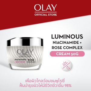 Olay Luminous Niacinamide Rose Complex Cream 50G. Kem dưỡng trắng da sáng Olay Luminous Niacinamide Rose Complex Cream 50G.
