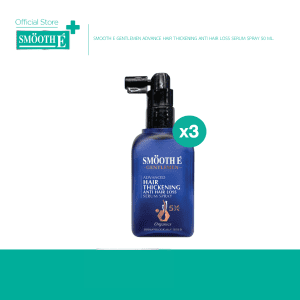 [(Gói 3)  Smooth E Gentlemen Advanced Hair Thickening Anti Hair Loss Serum Spray 50ml - Serum dưỡng tóc chuyên sâu giúp ngăn rụng tóc và tăng độ dày của tóc từ gốc, dành cho nam giới]