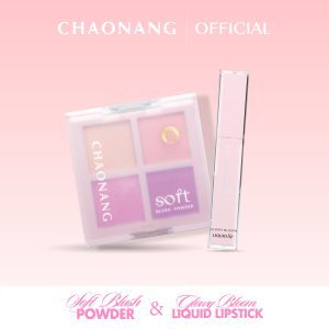 Son môi Glowy Bloom + Phấn má hồng Soft Blush Powder