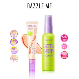 Bộ sản phẩm [Lớp nền + Xịt cố định] DAZZLE ME Stay and Slay Set]