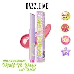 [Dazzle Me Color Chrome Melt to Dew Lip Click là son môi lì bền màu, dưỡng ẩm cho môi mềm mịn, sáng bóng, bảo vệ khỏi tác động của tia UV SPF 25 PA+++]
