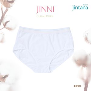 [Mới] Jintana mở bán quần lót trẻ em dòng Jinni Cotton Organic 100% mã JUF851 màu trắng vải mềm thoáng khí thoải mái không gây kích ứng.