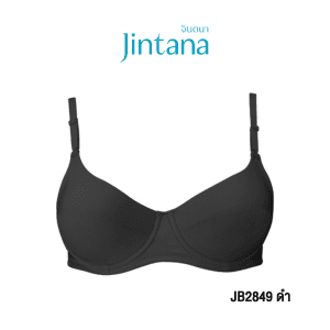 [Jintana áo lót (nâng ngực) mẫu Basic Bra mã JB2849 màu đen]