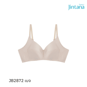 [Jintana Áo lót (không gọng) Wireless Fit mẫu Cross Over mã JB2872 màu đen]