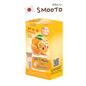 [SMOOTO Official  Smooto Power C Sunscreen & DD Cream  DD chống nắng DD Vitamin C (1 hộp 6 gói) (1 gói 8 gram)]
