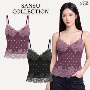 [ANGELBRABRA - Áo dây một dây với bra, mẫu Sansu]