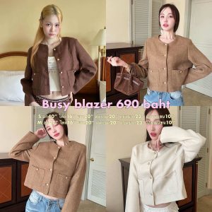 [Cintage♡ CT1891 Áo sơ mi tay dài busy3063 💘]