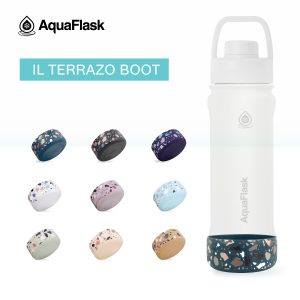 [AquaFlask IL Terrazzo Boot It Up Silicone - Bảo vệ đế chống va đập nhỏ & trung bình]