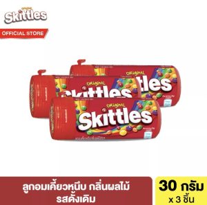 Skittles kẹo dẻo, vị trái cây nguyên bản, 30g tổng cộng 3 chiếc Skittles Original 30g tổng cộng 3 chiếc