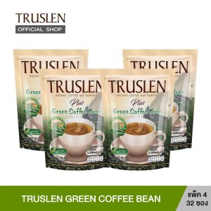 TRUSLEN PLUS Green Coffee Bean - Cà Phê Hoàn Chỉnh Hỗ Trợ Giảm Cân (4 Gói)