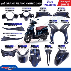 Bộ Dàn Áo Yamaha Grand Filano Hybrid 2025 ABS Màu Xanh Chính Hãng