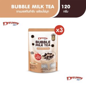 Trà Sữa Dreamy Bubble 3in1 Vị Truyền Thống Kèm Trân Châu 120g (3 Gói)